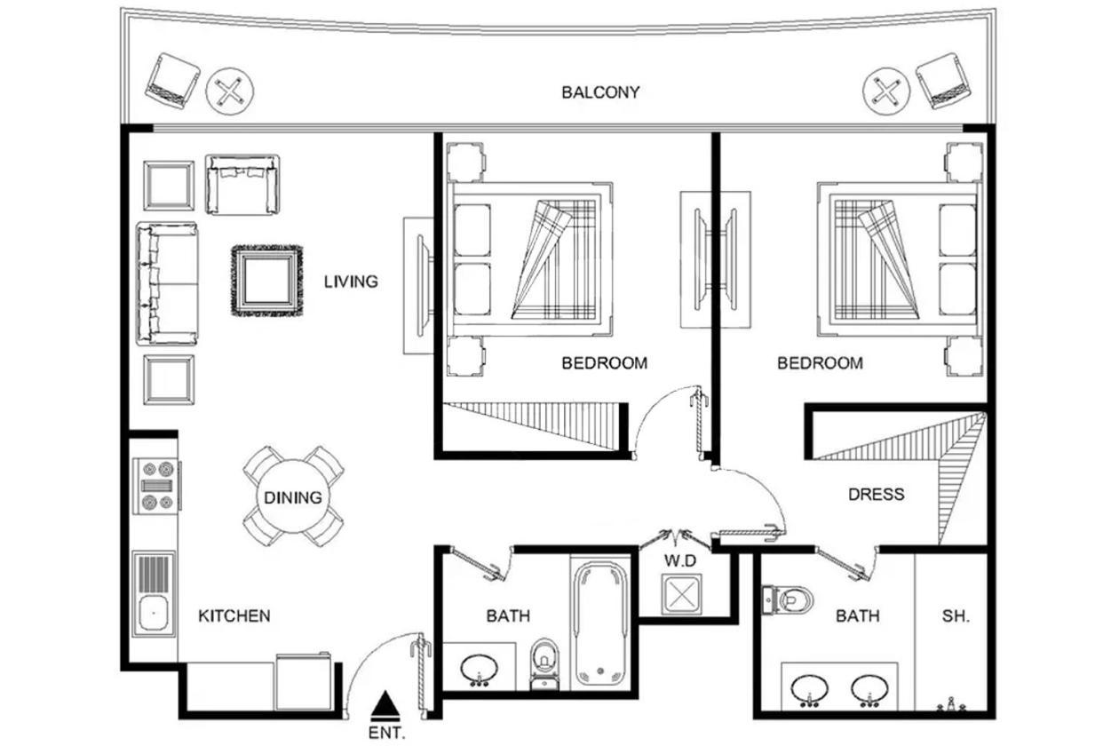 Lux The Beachfront Island View Apartment *
